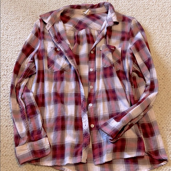Levi’s button down plaid long sleeve shirt - Picture 1 of 5